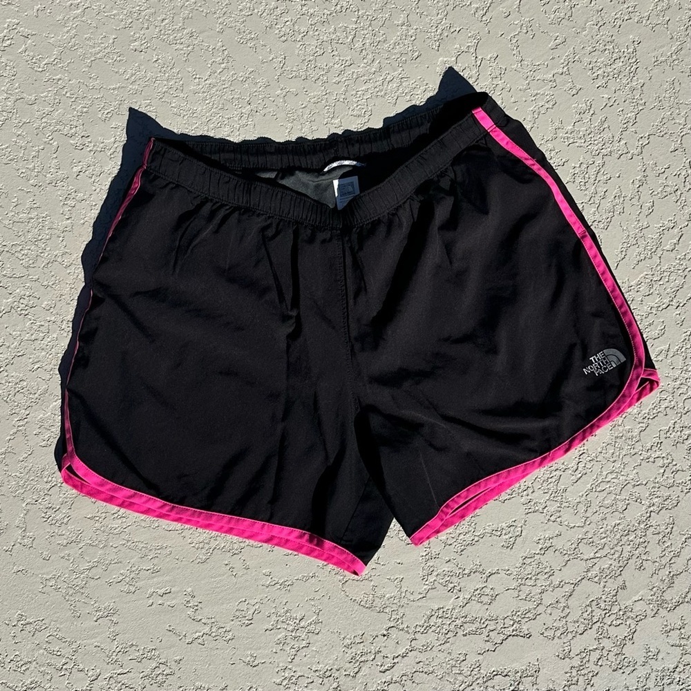 The North Face. Women's Athletic Shorts in Black and Pink